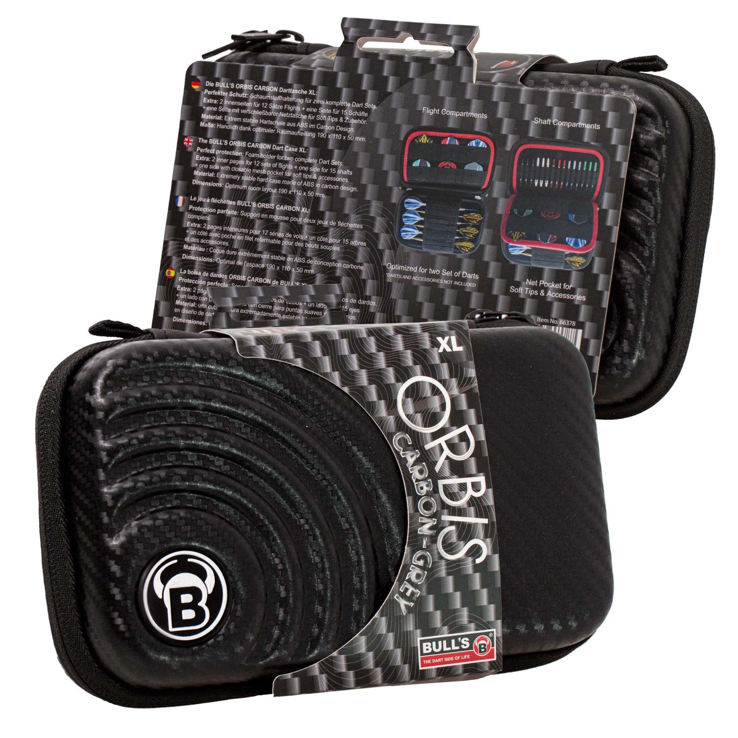 BULL'S - Orbis XL Dartcase carbongrey