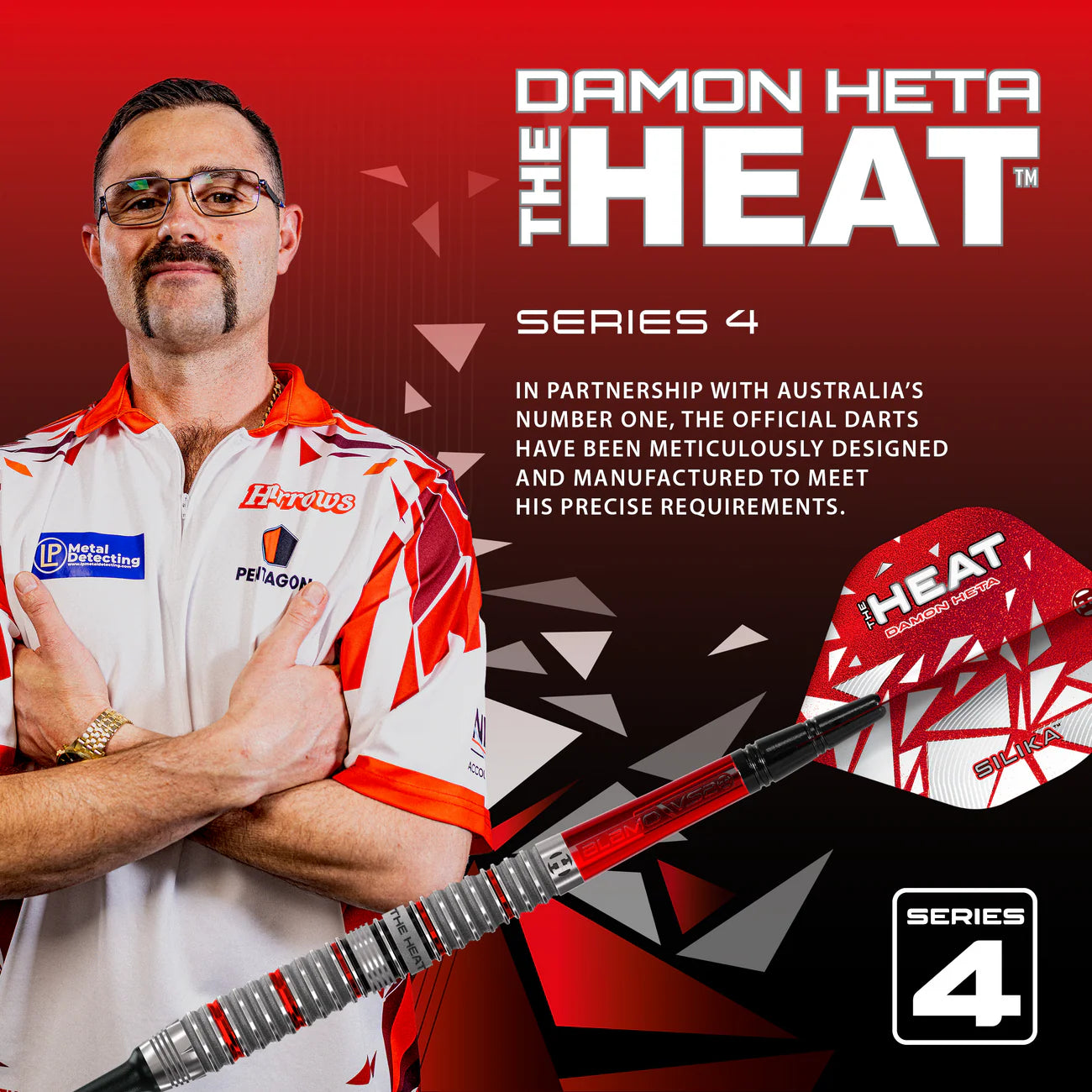 Harrows - Damon Heta Series 4 90% Softdart