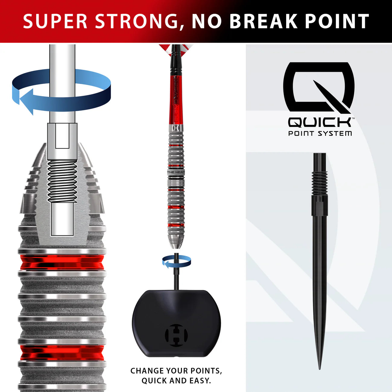Harrows - Damon Heta Series 4 90% Quick Point Steeldart