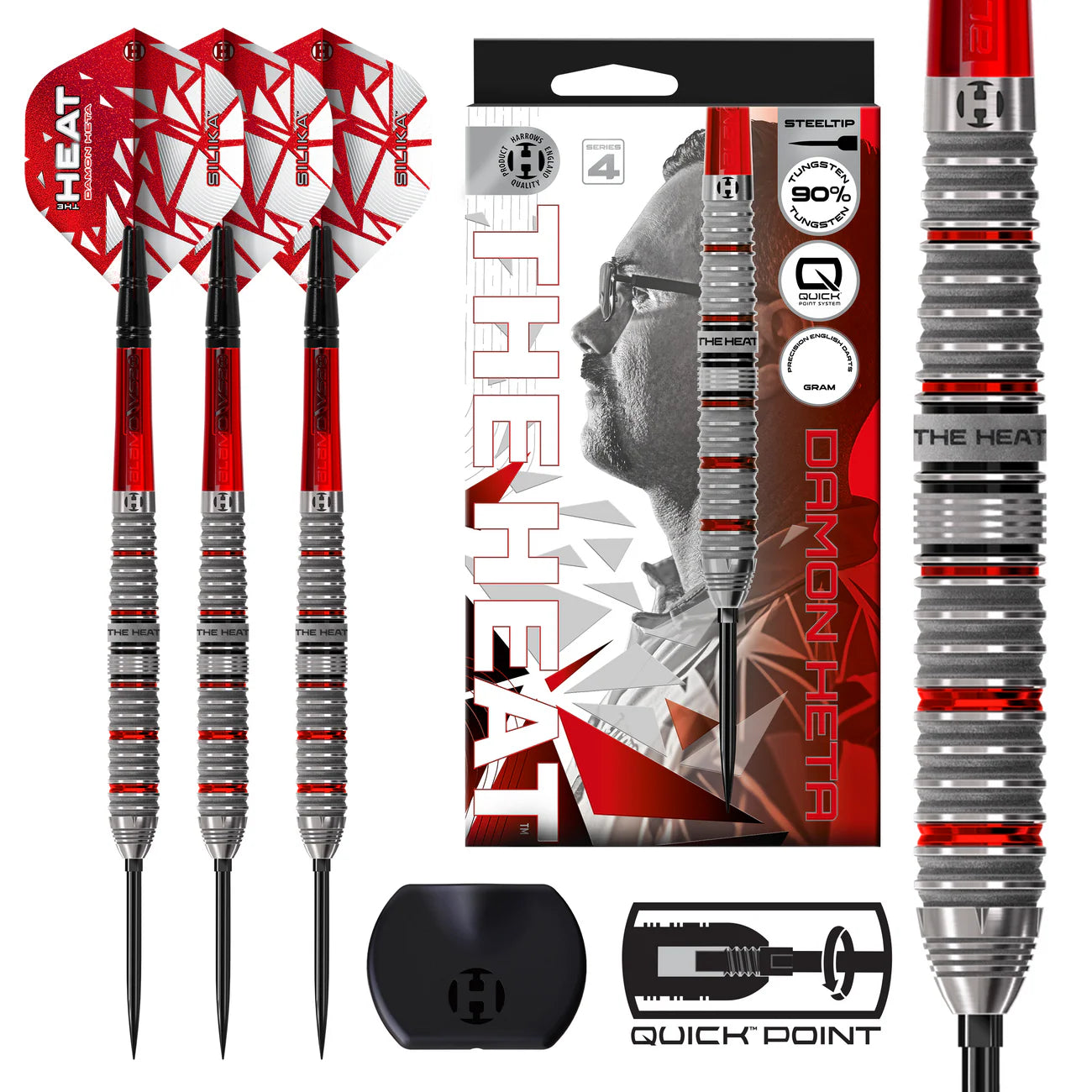 Harrows - Damon Heta Series 4 90% Quick Point Steeldart