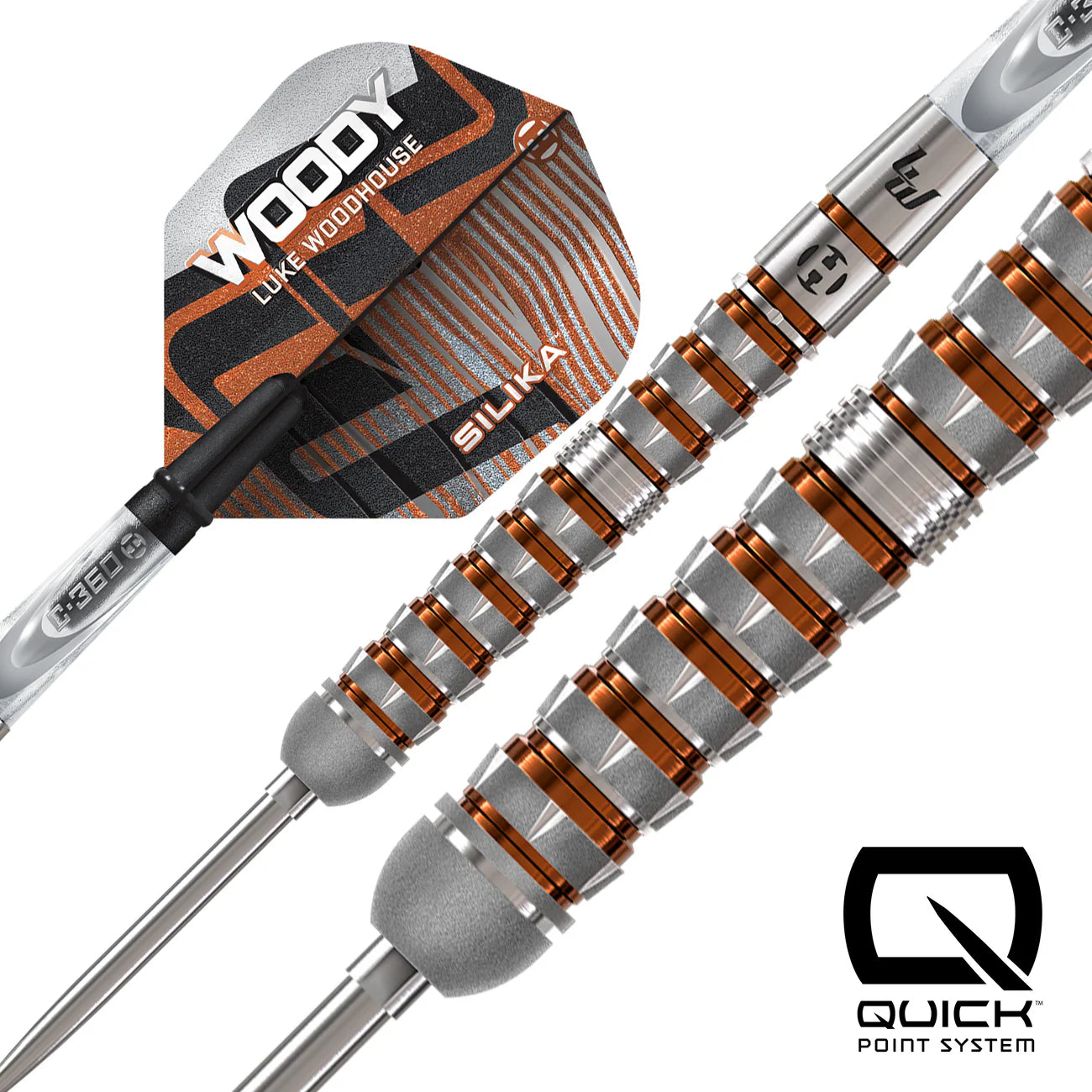 Harrows - Luke Woodhouse Series 3 90% Quick Point Steeldart
