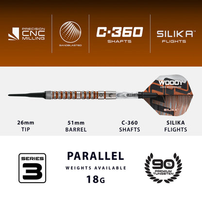 Harrows - Luke Woodhouse Series 3 90% Softdart