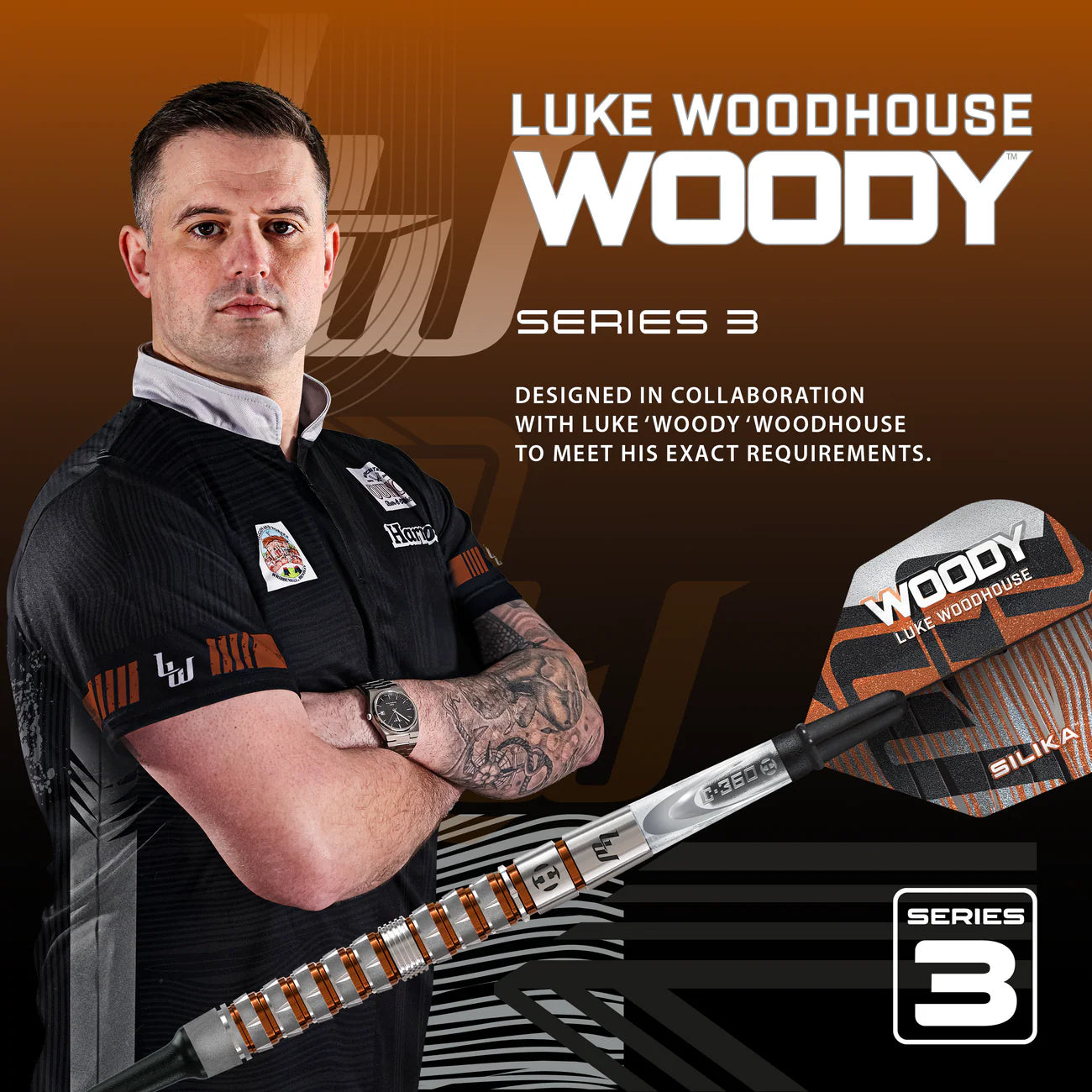 Harrows - Luke Woodhouse Series 3 90% Softdart
