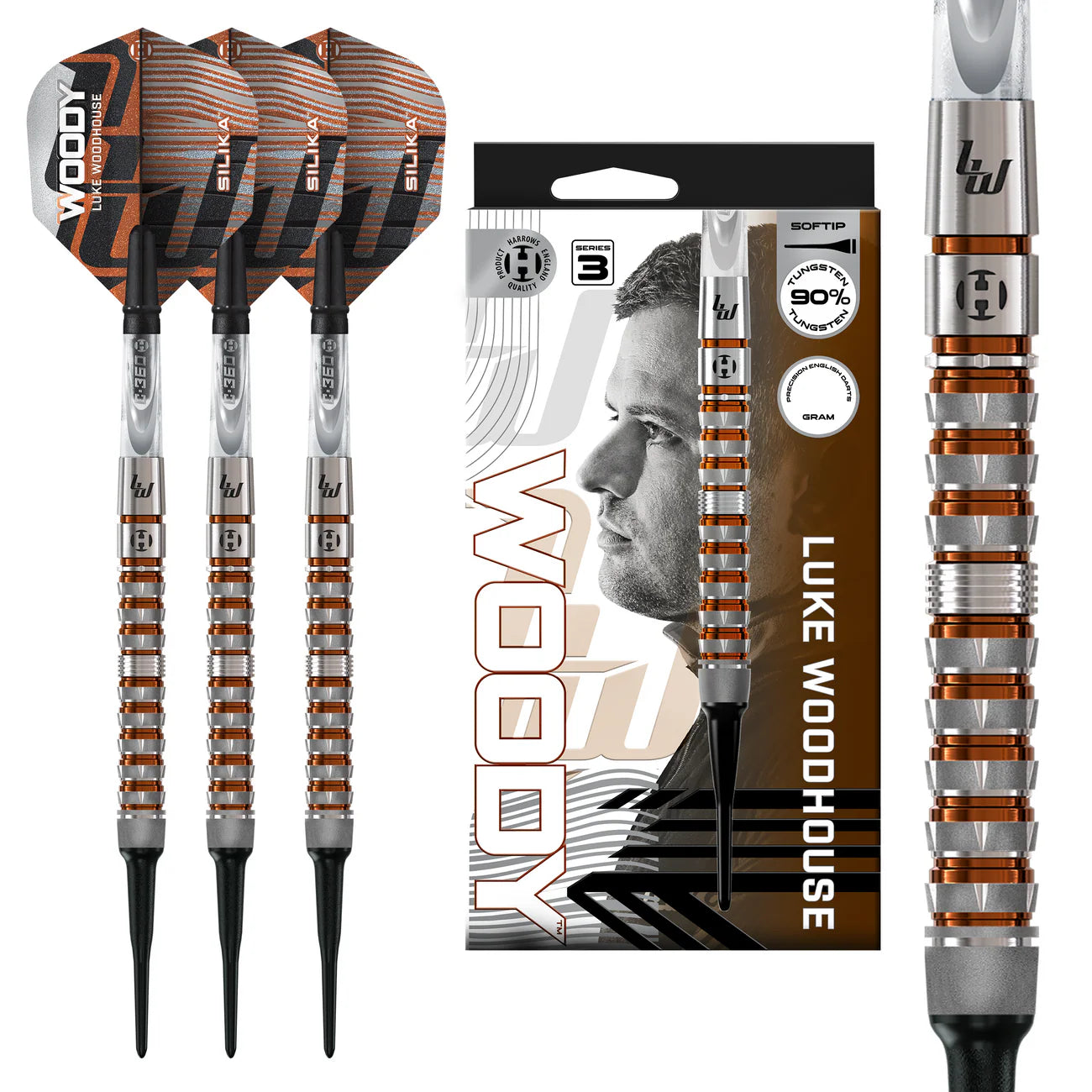 Harrows - Luke Woodhouse Series 3 90% Softdart
