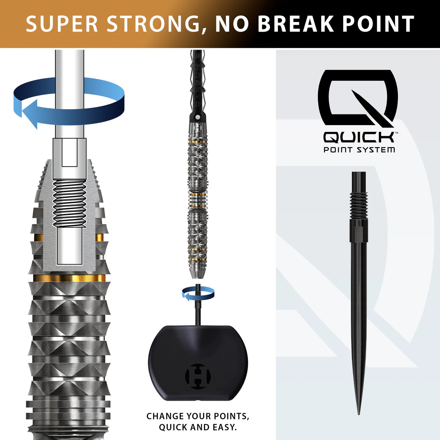 Harrows - Opus Quick Point 90% Steeldart