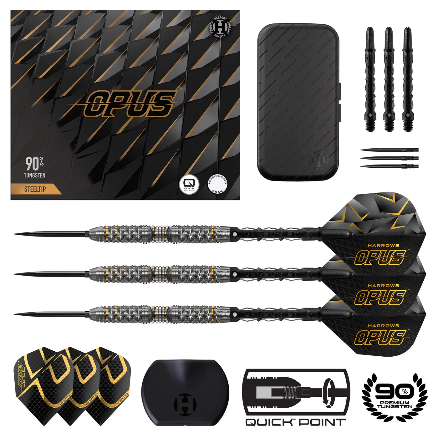 Harrows - Opus Quick Point 90% Steeldart