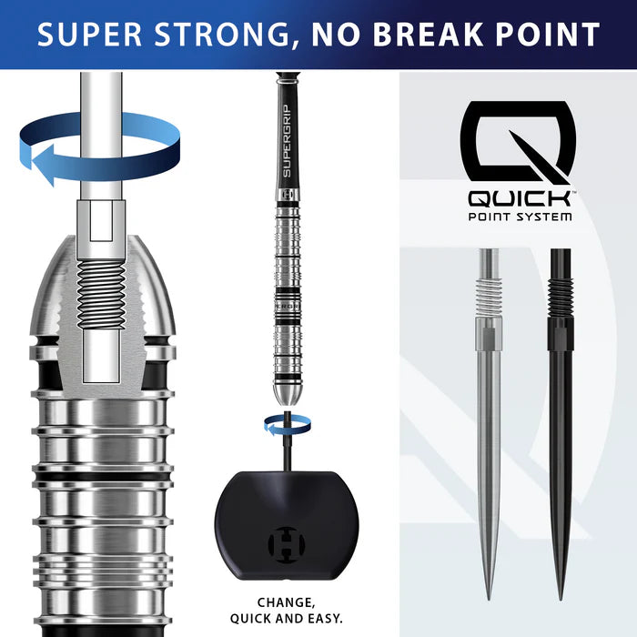 Harrows - Quick Points Spitzen silber