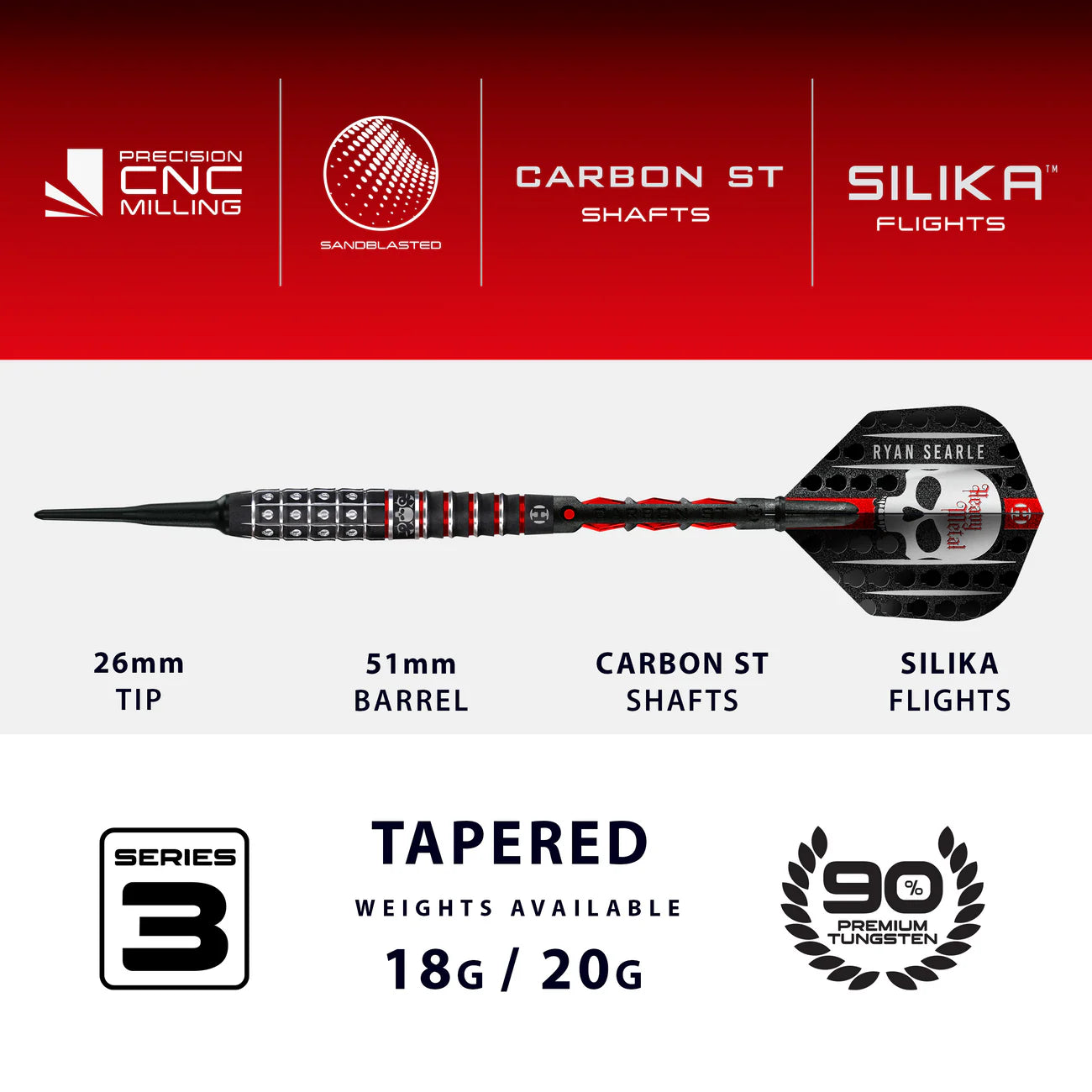 Harrows - Ryan Searle Series 3 90% Softdart