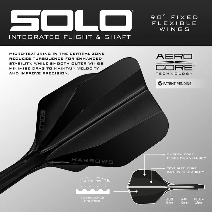 Harrows - Solo 6 Flight-Shaft-System schwarz