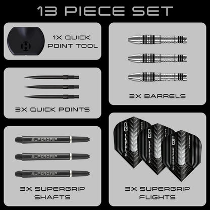 Harrows - Supergrip QP Bomb 90% Quick Point Steeldart