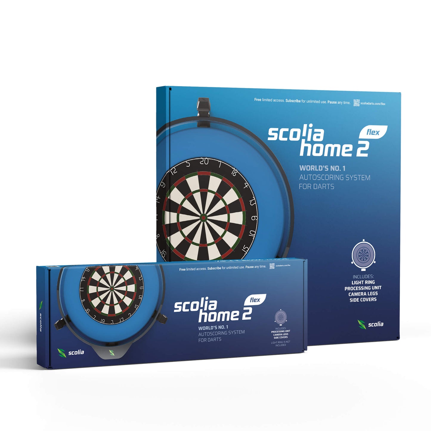 Scolia - Home 2 Flex Autoscoring System mit Licht (Winmau Plasma)