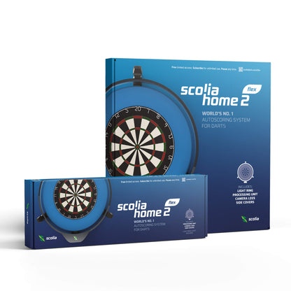 Scolia - Home 2 Flex Autoscoring System mit Licht (Winmau Plasma)