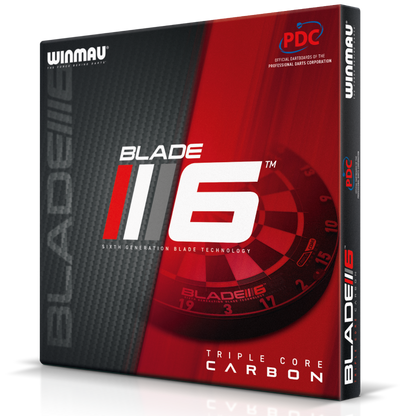 Winmau - Blade 6 Triple Core Dartboard Bundle mit Wandhalter