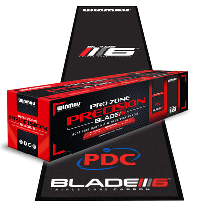 Winmau - Pro-Zone Precision Blade 6 Soft Dartmatte mit Oche